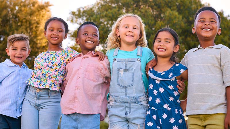 Portrait Of Multi Cultural Kids